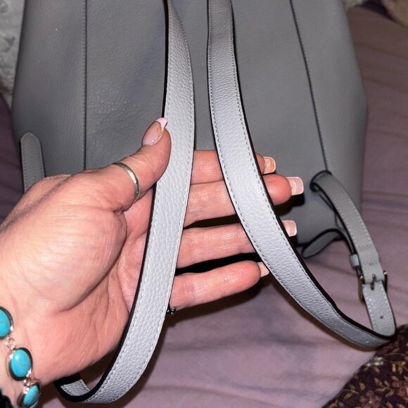 Kate Spade Lena Flap Backpack GrayBlue Color Block Light Gray main image 8